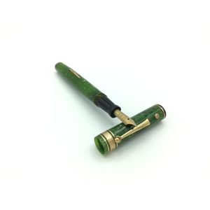 Wahl lever filler gold seal oversize pen in emerald green…