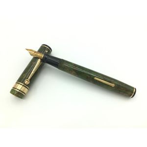 Wahl Eversharp lever filler gold seal oversize pen in green and…