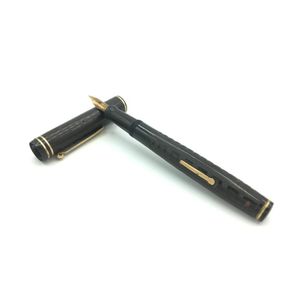 Wahl Eversharp lever filler gold seal full size pen in black…