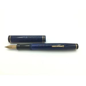 Wahl Eversharp lever filler gold seal full size pen in lapis…