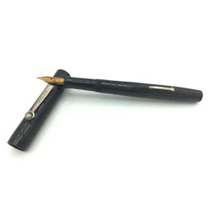Wahl lever filler black hard rubber pen with Art Deco pattern,…