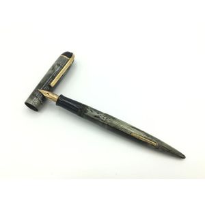 Eversharp Skyline lever filler pen in grey colour with moire…