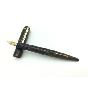 Eversharp Skyline lever filler pen in brown colour with moire…