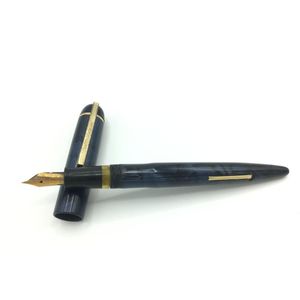 Eversharp Skyline lever filler pen in blue colour with moire…