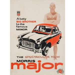 MORRIS: 'The Spectacular New Morris Major'advertising poster,…