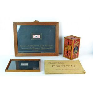 i) an Amgoorie Coupons tea tin, retailed by D. &, J. Fowler,…
