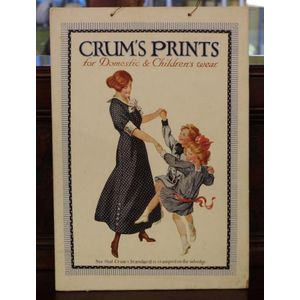Original advertising showcard, Crum's Prints, 37 cm x 26 cm…