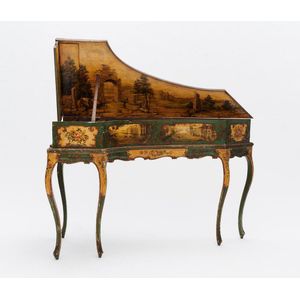 A rare and beautiful Venetian rococo Harpsichord, 18th-19th…