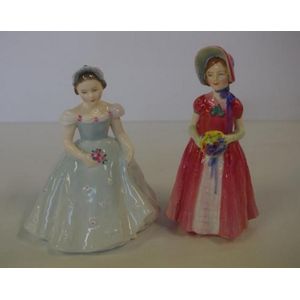 Royal Doulton Figurines: Diana & Bridesmaid - Royal Doulton - Ceramics