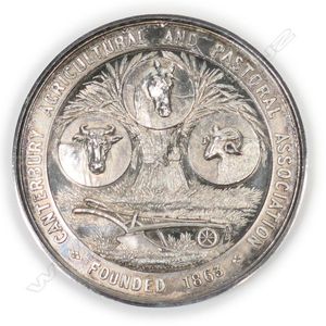 A silver Agricultural and Pastoral Association medal, by George…