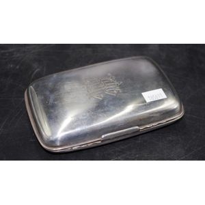 Early silver plate cigar case marked for James Dixon and Sons,…