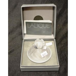 Lalique France 'Thais' crystal perfume bottle etched to…