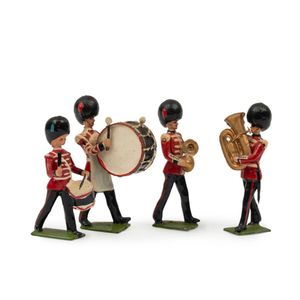 Britains 54 mm hollow cast lead - band of the Coldstream guards,…