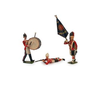 Britains 54 mm hollow cast lead - band of the line, bandsmen…