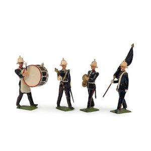 Britains 54 mm hollow cast lead - band of the Royal Marines,…