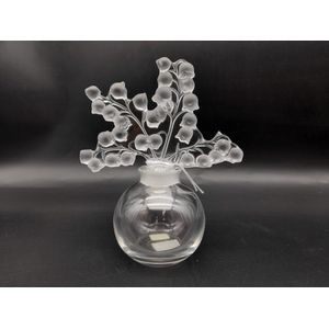 Lalique scent bottle, frosted lily of the valley design to…