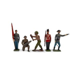Britains 54 mm hollow cast lead - mostly Overseas military…