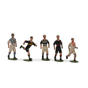 Britains 54 mm hollow cast lead figures - footballers, 1936-41…
