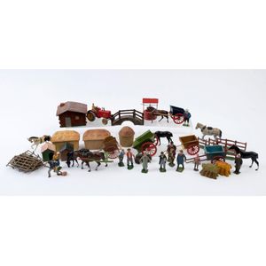 Britains and other Manufactures:- cast metal - Farmyard figures,…