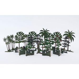 Britains cast metal - Foliage, with various trees including…