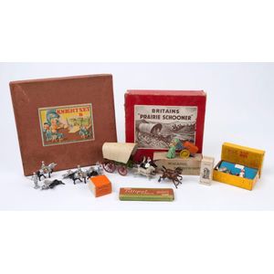 Various, boxed vintage small toy selection, with Britains…