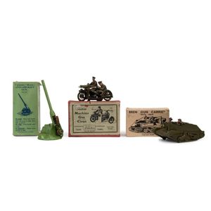 Britains boxed military weaponry comprising motor machine gun…