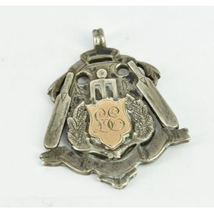 A antique Australian silver medal, for Auburn G.C.C,…