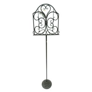 A metal music stand, height 117 cm