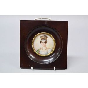 Antique French miniature portrait of Imperatrice Josephine de…