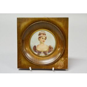 Antique French miniature portrait of Pauline Bonaparte, sister…