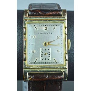 Art Deco style 9ct Longines gents watch 