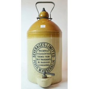 Demijohn: Beverages Limited Perth W. Australia 1 gallon…
