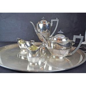 Butler Tea Set Sterling Silver Tea Set with Butler Tray - Trays, Salvers, Waiters and ...