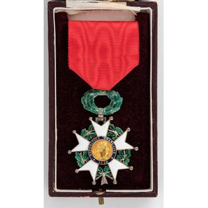 French Legion of Honour Medal, World War I. Blue, white and…