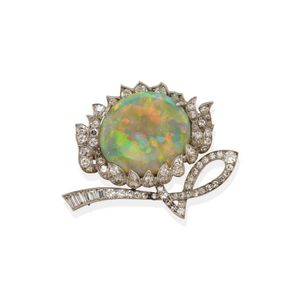 4.7g 14k opal hot brooch