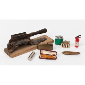 Tobacciana: tobacco cutter, cigarette lighters and cigarette…