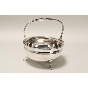 Australian sterling silver footed basket, hallmarked stg.…
