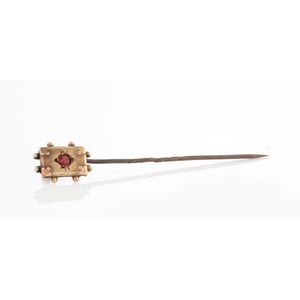 Victorian 15ct Gold & Ruby Tie Pin (108SS)