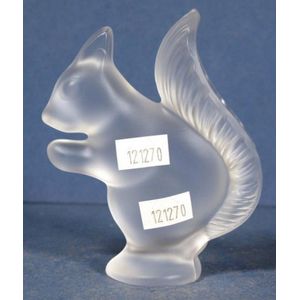 Sevres France crystal glass squirrel, marked to base. Height 10&hellip;