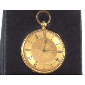 Antique half-hunter, gold cased pocket watch - price guide and values