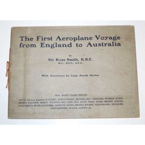 First Aeroplane Voyage from England to Australia by Sir Ross…