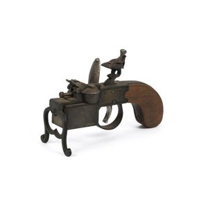 Dunhill 'Tinder Pistol' cigar lighter, 20th century, stamped…