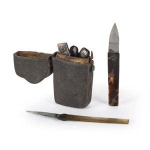 Medical/Surgical equipment: 18th century portable shagreen case…