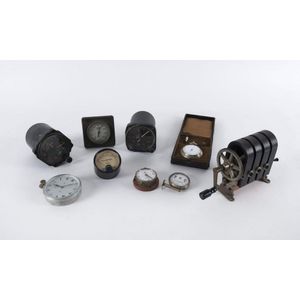 Gauges, clocks and instruments including Jaeger car clock and…