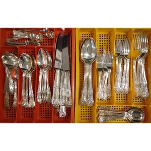 Set of 6 Antique James Dixon and Sons Edwardian silver forks