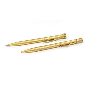 Two propelling pencils including an arrow, USA 14ct gold filled…
