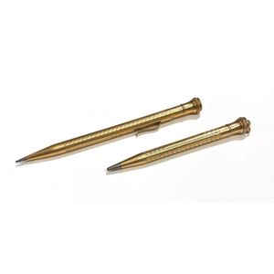 Two Wahl Eversharp gold lined propelling pencil, engine turned…