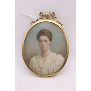 Medrington portrait miniature, attributed to Liverpool artist…