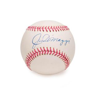 Joe Di Maggio, signed baseball; plus framed 1959 letter from…