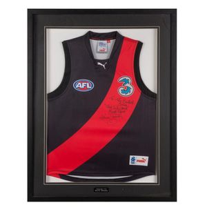 Signed Displays: group with Port Adelaide jumper signed by mark…